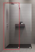 Неподвижная стенка душевой двери Radaway Furo Walk-in 150 74.4х200 см прозрачное стекло 10110744-01-01