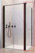 Душевая боковая стенка Radaway Nes 8 Black S2 70 см черный/прозрачное стекло 10080070-54-01
