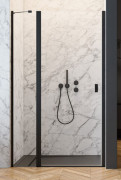 Душові двері Radaway Nes 8 Black DWJ II 110х200 см ліва чорний/прозоре скло 10083110-54-01L