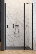 Душевая дверь Radaway Nes 8 Black DWJ II 100х200 см распашная правая черный/прозрачное стекло 10083100-54-01R