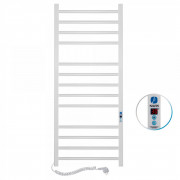 Электрический полотенцесушитель Navin Классик Квадро 500х1200 Digital левый окрашенная сталь белый 12-116152-5012
