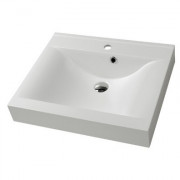 Раковина для ванной Fancy Marble Nadja 60х50 см искусственный камень белый матовый 0206103