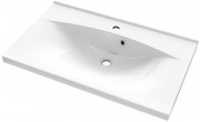 Раковина для ванной Fancy Marble Yonna 90х48 см искусственный камень белый матовый 0609103