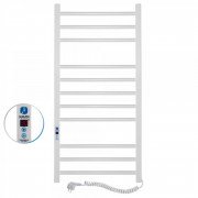 Электрический полотенцесушитель Navin Классик Квадро 500х1000 Digital правый окрашенная сталь белый 12-116052-5010