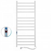 Рушникосушарка електрична Navin Класик Квадро 500х1200 Digital права пофарбована сталь білий 12-116052-5012