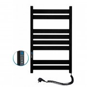 Рушникосушарка електрична NAVIN Largo 500х800 Digital права пофарбована сталь чорний муар 12-244052-5080