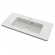 Раковина для ванной Fancy Marble Annabelle 79,6х39,8 см искусственный камень белый матовый 4008103