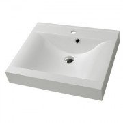 Раковина Fancy Marble Nadja 60х50 см штучний камінь білий матовий 0206103