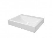 Раковина для ванной Fancy Marble Nicole 59,6х46,6 см искусственный камень белый матовый 3206103