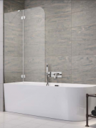 Шторка для ванны Radaway Torrenta PND II 100х150 см левая профиль хром стекло прозрачное 12011202-101L