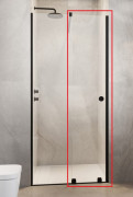 Створка душевой двери Radaway Furo Black DWJ RH 90 L 44,2х200 см левая черный/прозрачное стекло 10107442-54-01LU