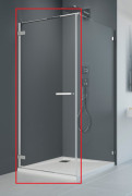 Душові двері Radaway Arta KDJ I 100х200 см ліва хром плюс/прозоре скло 1386083-03-01L