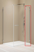 Нерухомий елемент душових дверей Radaway Arta KDJ II 32.7х200 см правий хром плюс/прозоре скло 1386042-03-01R