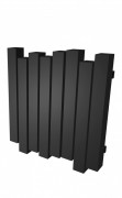 Радіатор опалення Genesis-Aqua Wave 60х80 см нержавіюча сталь чорний GA-205001