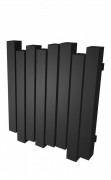 Радиатор отопления Genesis-Aqua Wave 60х100 см нержавеющая сталь черный GA-205002