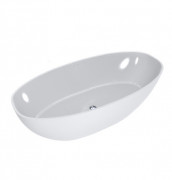 Ванна зі штучного каменю Fancy Marble Mateo 180х87 см білий 18180001