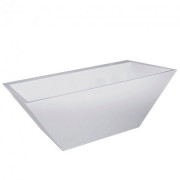 Ванна из искусственного камня Fancy Marble Edward 180х80 см белый матовый 11180003