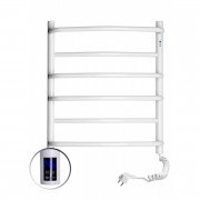 Рушникосушарка електрична NAVIN Омега 530х600 права сенсор з таймером пофарбована сталь білий 12-015033-5360