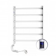 Рушникосушарка електрична NAVIN Симфонія 480х600 ліва сенсор з таймером пофарбована сталь білий 12-009133-4860