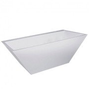 Ванна із штучного каменю Fancy Marble Edward 180х80 см білий матовий 11180003