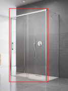 Душевая дверь Radaway Idea KDJ+S 120х200.5 см раздвижная правая хром/прозрачное стекло 10116120-01-01R