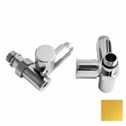 Кран для рушникосушарки кутовий під тен NAVIN 1/2х1/2 латунь золото 2 шт. 21-432430-2044