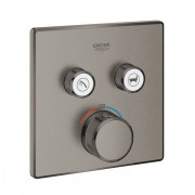 Термостат для душа скрытого монтажа Grohe Grohtherm SmartControl темный графит матовый 29124AL0