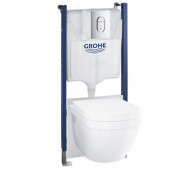 Комплект инсталляции Grohe Solido 5в1 с унитазом Euro Ceramic Rimless Soft close 39698000