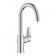 Смеситель для раковины Grohe BauEdge с донным клапаном хром 23760001