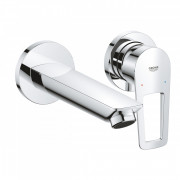 Смеситель для раковины Grohe BauLoop настенный однорычажный хром 20289001
