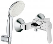 Смеситель для душа Grohe BauEdge однорычажный с душевым набором хром 26129001