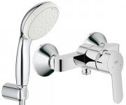 Змішувач для душу Grohe BauEdge одноважільний з душовим набором хром 26129001