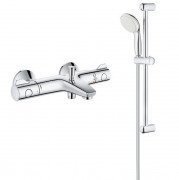 Термостат для ванной Grohe Grohtherm 800 с душевым гарнитуром New Tempesta 100 хром UA34567007