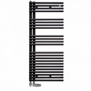 Сушка для рушників водяна Zehnder Forma Asym 116,1х49,6 см чорний матовий LFAR-120-050-9217