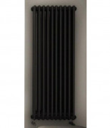 Радіатор опалення Instal Projekt Tubus 2 трубчастий 48,5х180 см 10 секцій чорний матовий TUB2-180/10-D50-C31