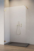 Стенка душевая фронтальная Radaway Essenza Pro 8 Gold Walk-in 85×200 см золото/прозрачное стекло 1012085-09-01