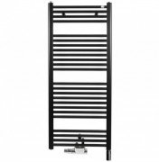 Полотенцесушитель водяной комбинированный Zehnder Virando 122,6х50 см с тэном NEX черный матовый AB-120-050-05-9017-NEX-MB