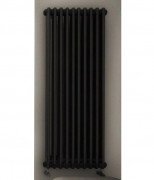 Радиатор отопления Instal Projekt Tubus 2 трубчатый 48,5х180 см 10 секций черный матовый TUB2-180/10-D50-C31