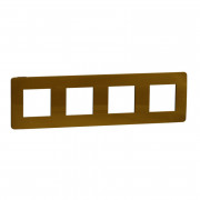 Рамка 4-постовая Schneider Electric Unica New Studio Color золото/антрацит NU280862