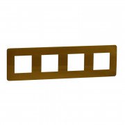 Рамка 4-постова Schneider Electric Unica New Studio Color золото/бежевий NU280860