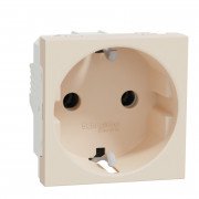 Розетка Schneider Electric Unica New 2 модуля без заземления бежевый NU303644