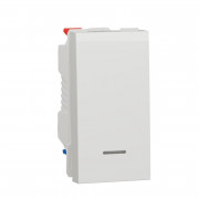  	Выключатель проходной Schneider Electric Unica New 1-клавишный с нейтралью 1 модуль белый NU310318S