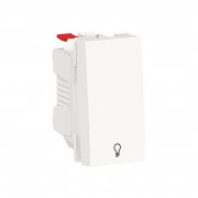 Выключатель Schneider Electric Unica New 1-клавишный кнопочный символ Свет 1 модуль белый NU310618L