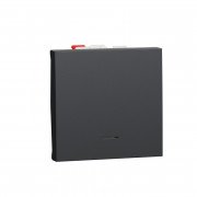 Выключатель Schneider Electric Unica New 1-клавишный с нейтралью схема 6 2 модуля антрацит NU320354S