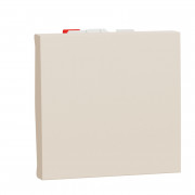 Вимикач Schneider Electric Unica New 1-клавішний кнопковий схема 1 2 бежевий модуля NU320644