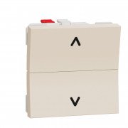 Выключатель для жалюзи Schneider Electric Unica New 2-клавишный схема 4 2 модуля бежевый NU320744