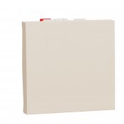 Выключатель Schneider Electric Unica New 1-клавишный кнопочный схема 1 2 модуля бежевый NU320644