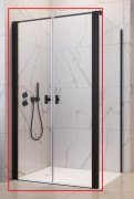 Душові двері Radaway Nes Black DWD+S 110х200 см чорний/прозоре скло 10034110-54-01
