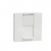 Розетка компьютерная Schneider Electric Unica New RJ45 одиночная категория 5e STP 2 модуля белый NU341318