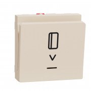 Картковий вимикач Schneider Electric Unica New з підсвічуванням 2 бежевого модуля NU328344